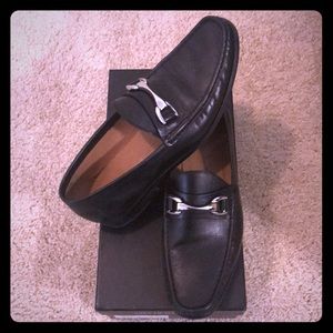 Saks Fifth Avenue men’s black loafers/dress shoes